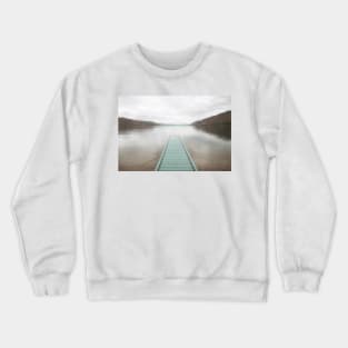 Blue Dock Peaceful Lake Crewneck Sweatshirt